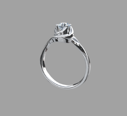 Women rings 1455 | 3d print model