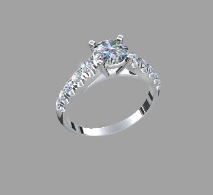 Women rings 1456 | 3d print model