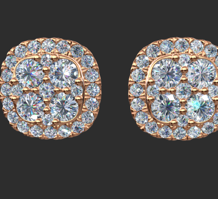 Earrings 1457 | 3d print model