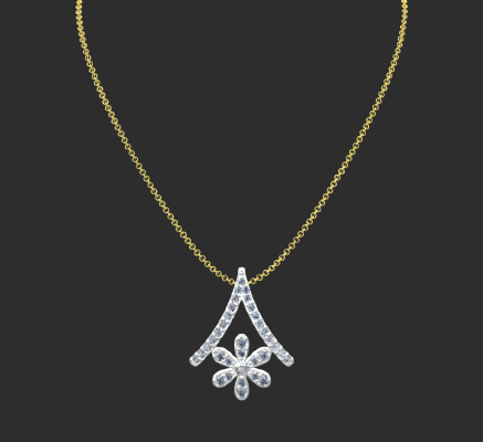 Pendant & Necklace 1460 | 3d print model
