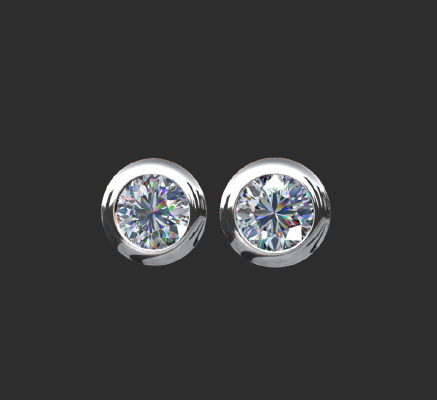 Earrings 1461 | 3d print model