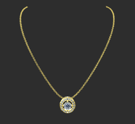 Pendant & Necklace 1464 | 3d print model