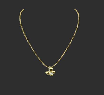 Pendant & Necklace 1465 | 3d print model