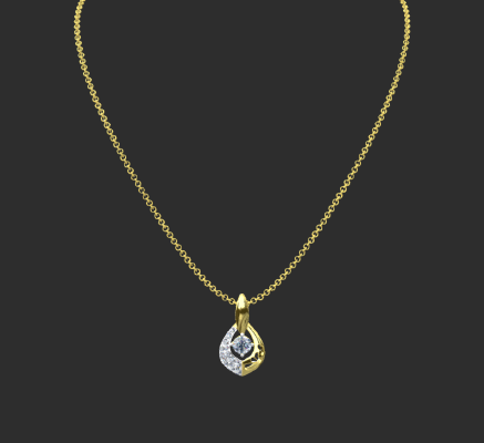 Pendant & Necklace 1467 | 3d print model