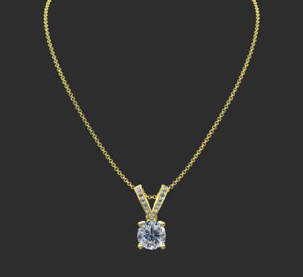 Pendant & Necklace 1468 | 3d print model
