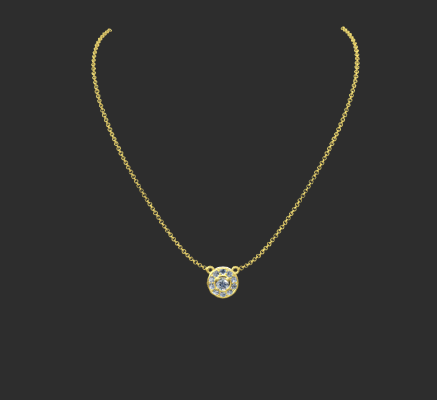 Pendant & Necklace 1470 | 3d print model