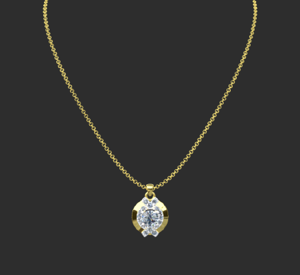 Pendant & Necklace 1473 | 3d print model