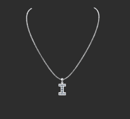 Pendant & Necklace 1485 | 3d print model