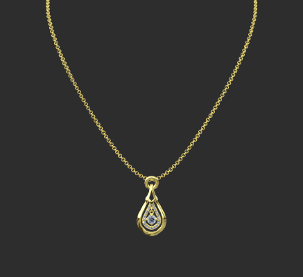 Pendant & Necklace 1488 | 3d print model