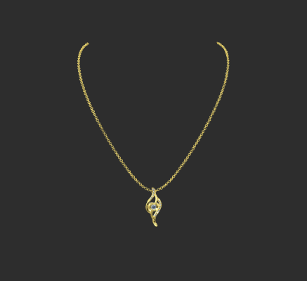 Pendant & Necklace 1497 | 3d print model