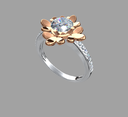 Women rings 1511 | 3d print model