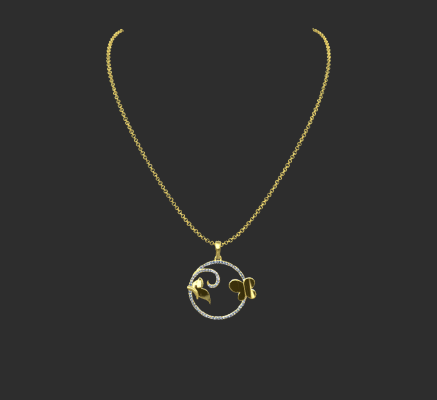 Pendant & Necklace 1513 | 3d print model