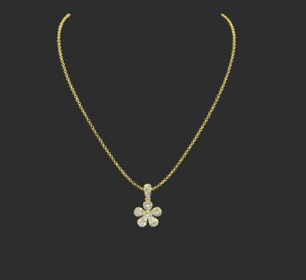 Pendant & Necklace 1530 | 3d print model