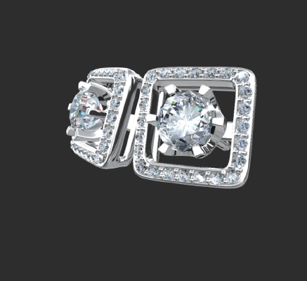 Earrings 1542 | 3d print model