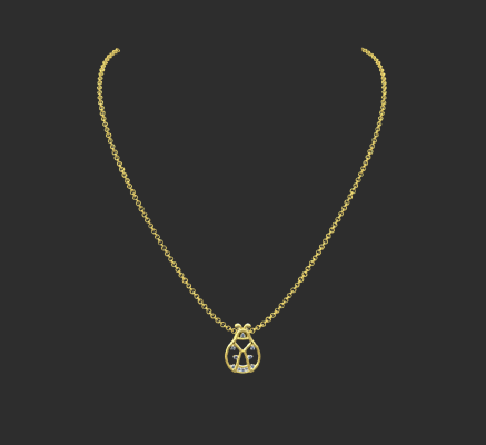 Pendant & Necklace 1548 | 3d print model