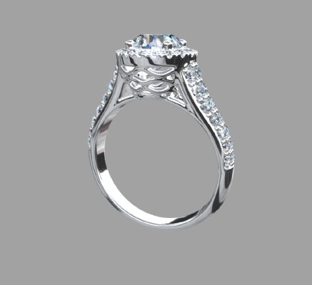 Women rings 1552 | 3d print model