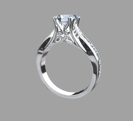 Women rings 1553 | 3d print model