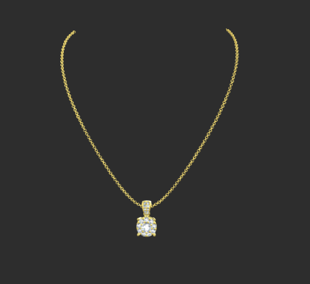 Pendant & Necklace 1563 | 3d print model