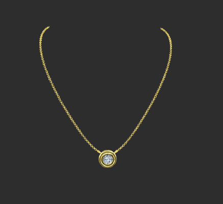 Pendant & Necklace 1575 | 3d print model