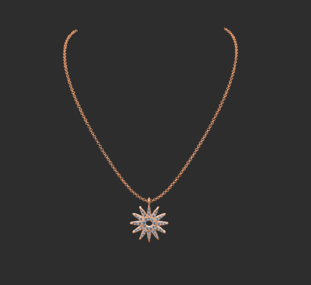 Pendant & Necklace 1576 | 3d print model