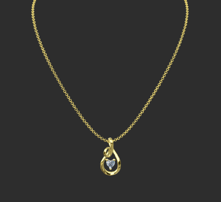 Pendant & Necklace 1585 | 3d print model