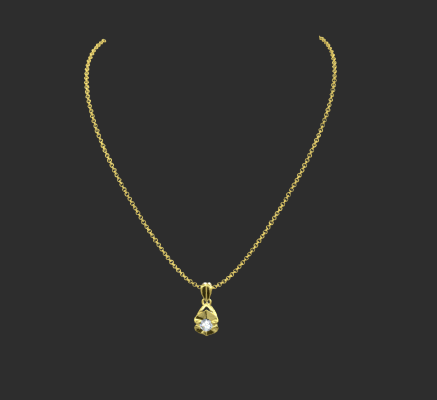 Pendant & Necklace 1588 | 3d print model