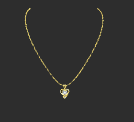 Pendant & Necklace 1589 | 3d print model