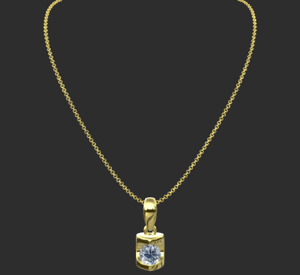 Pendant & Necklace 1590 | 3d print model