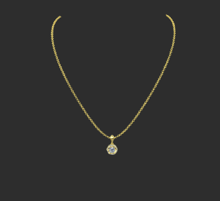 Pendant & Necklace 1595 | 3d print model