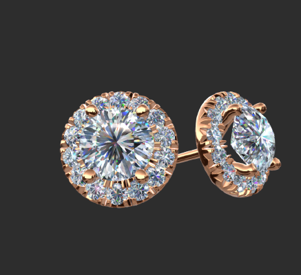 Earrings 1602 | 3d print model