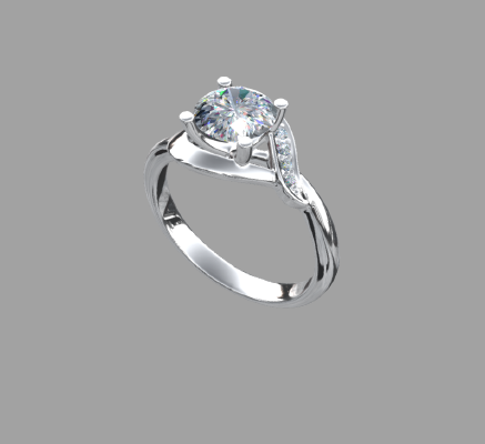 Women rings 1609 | 3d print model