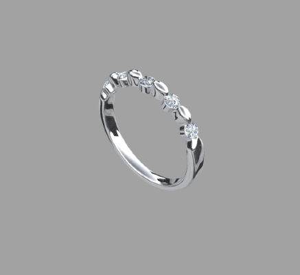 Women rings 1617 | 3d print model