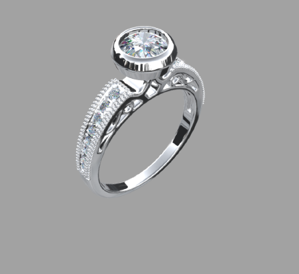 Women rings 1637 | 3d print model