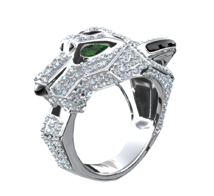 Fashion ring 1654 | 3d print model