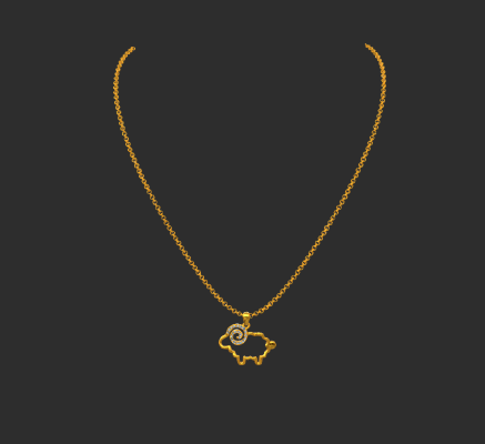 Pendant & Necklace 1659 | 3d print model