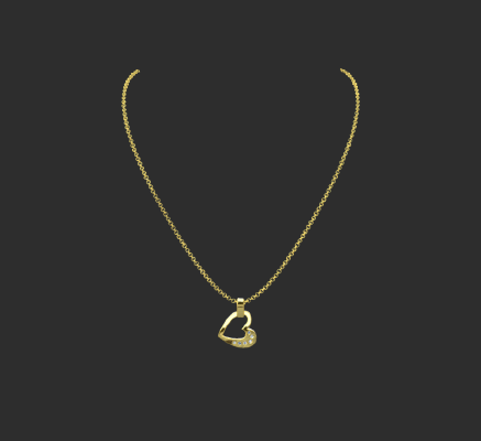 Pendant & Necklace 1662 | 3d print model