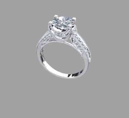 Women rings 1663 | 3d print model