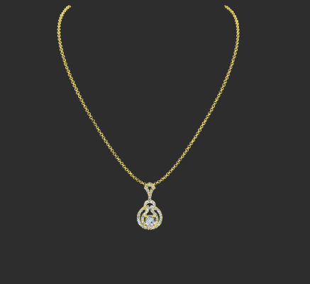 Pendant & Necklace 1669 | 3d print model