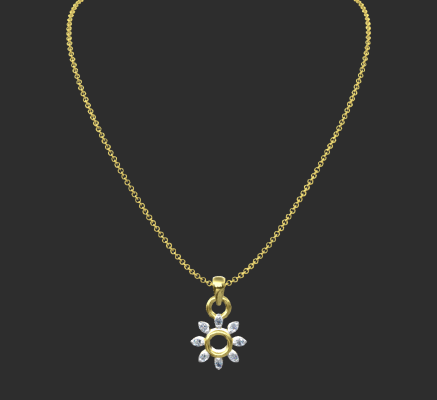 Pendant & Necklace 1673 | 3d print model