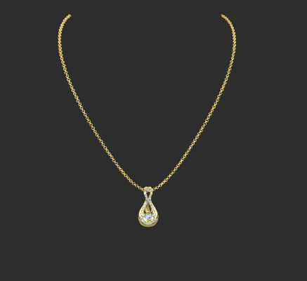 Pendant & Necklace 1682 | 3d print model