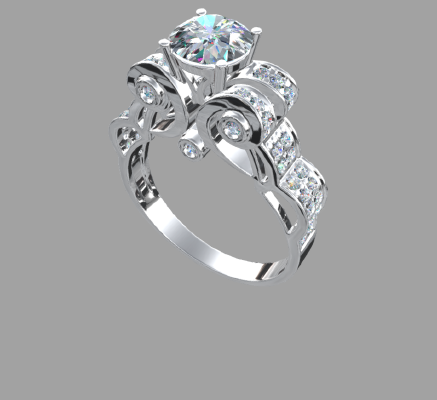 Women rings 1692 | 3d print model