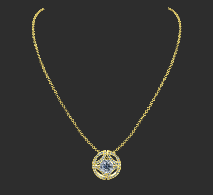 Pendant & Necklace 1693 | 3d print model