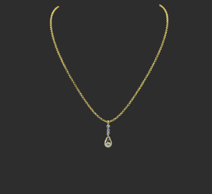 Pendant & Necklace 1702 | 3d print model