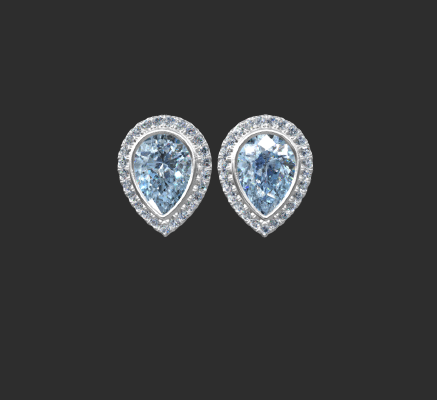 Earrings 1705 | 3d print model
