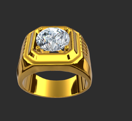 Men rings 1709 | 3d print model