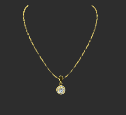 Pendant & Necklace 1711 | 3d print model