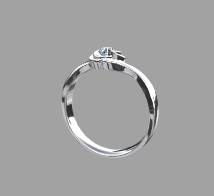 Women rings 1715 | 3d print model