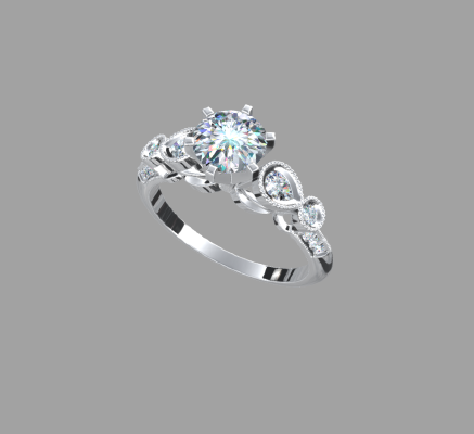 Women rings 1724 | 3d print model