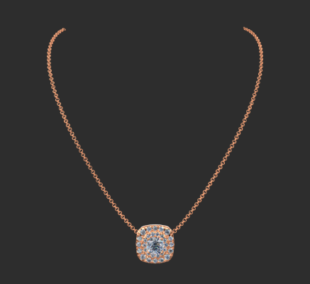 Pendant & Necklace 1725 | 3d print model