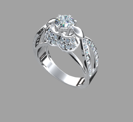 Women rings 1728 | 3d print model